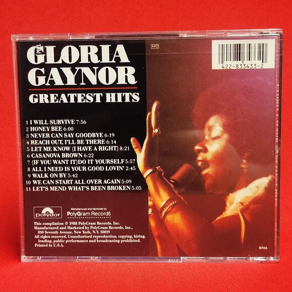 Gloria Gaynor Greatest Hits CD 1998 - Picture 2 of 8
